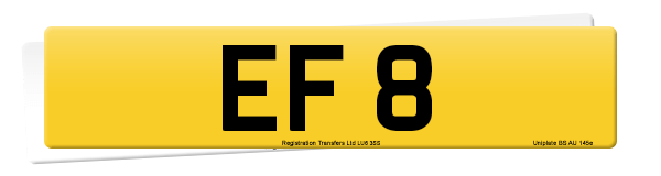 Registration number EF 8